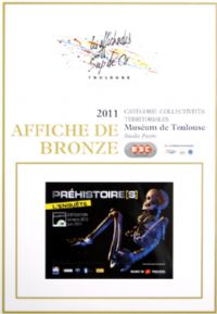 L’affiche Préhistoire(s) lauréate des Affichades 2011. Publié le 24/11/11. Toulouse